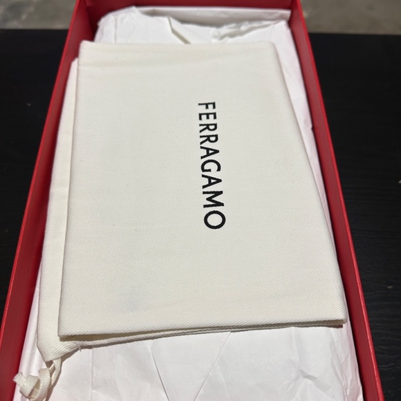 FERRAGAMO - Myra 60mm Lamb Smooth Leather, Amaretti (Size US 8) - Picture 6 of 10